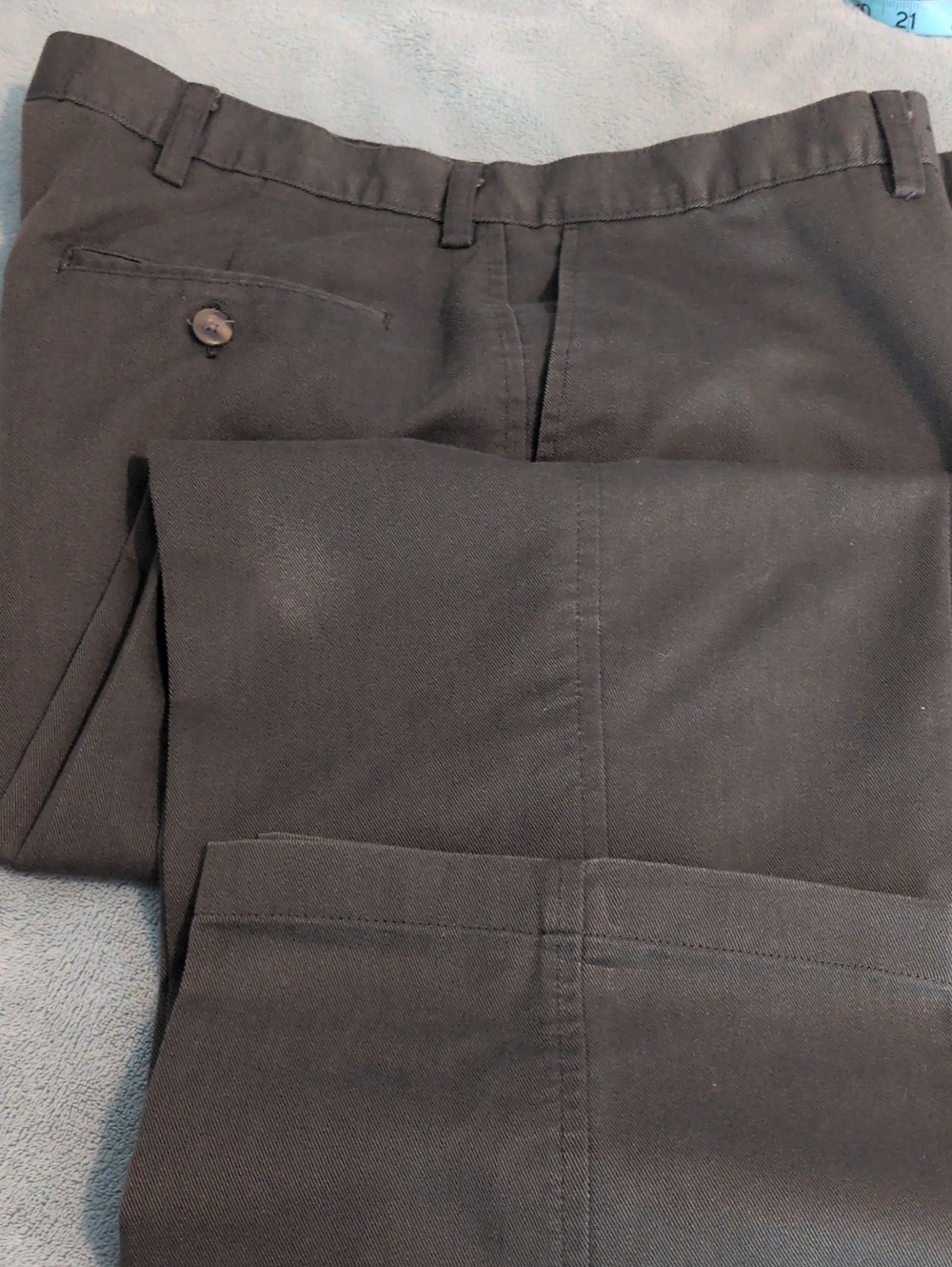 Haggar Men's Charcoal Flat-Front Dress Pants
